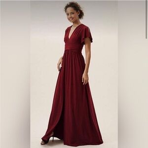 BHLDN Mendoza Dress Burgundy